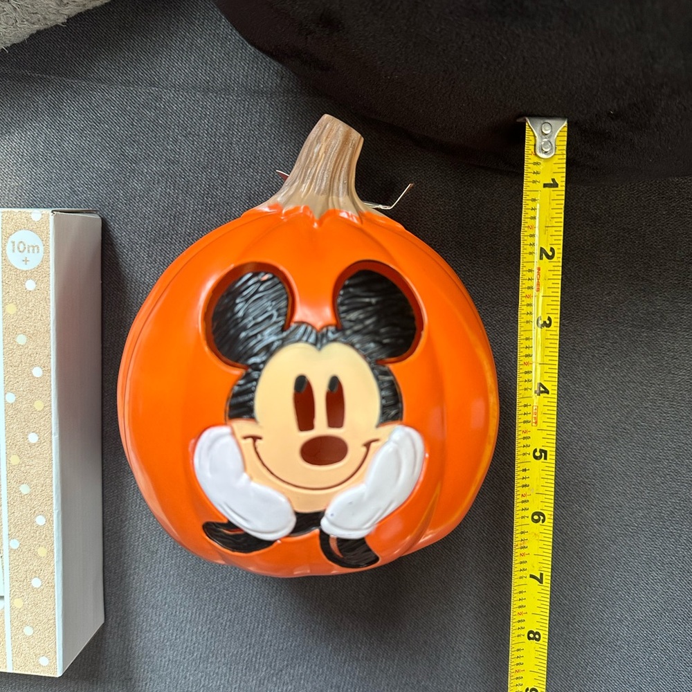 NWT Disney Mickey Mouse Light Up Pumpkin Halloween Decoration CVS Exclusive - Picture 3 of 7